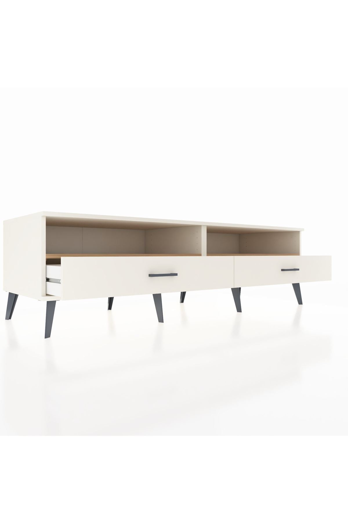 Kronos TV Ünitesi 2 Raflı 2 Çekmeceli  176x59x51 Aytaşı-Çam/Aytaşı