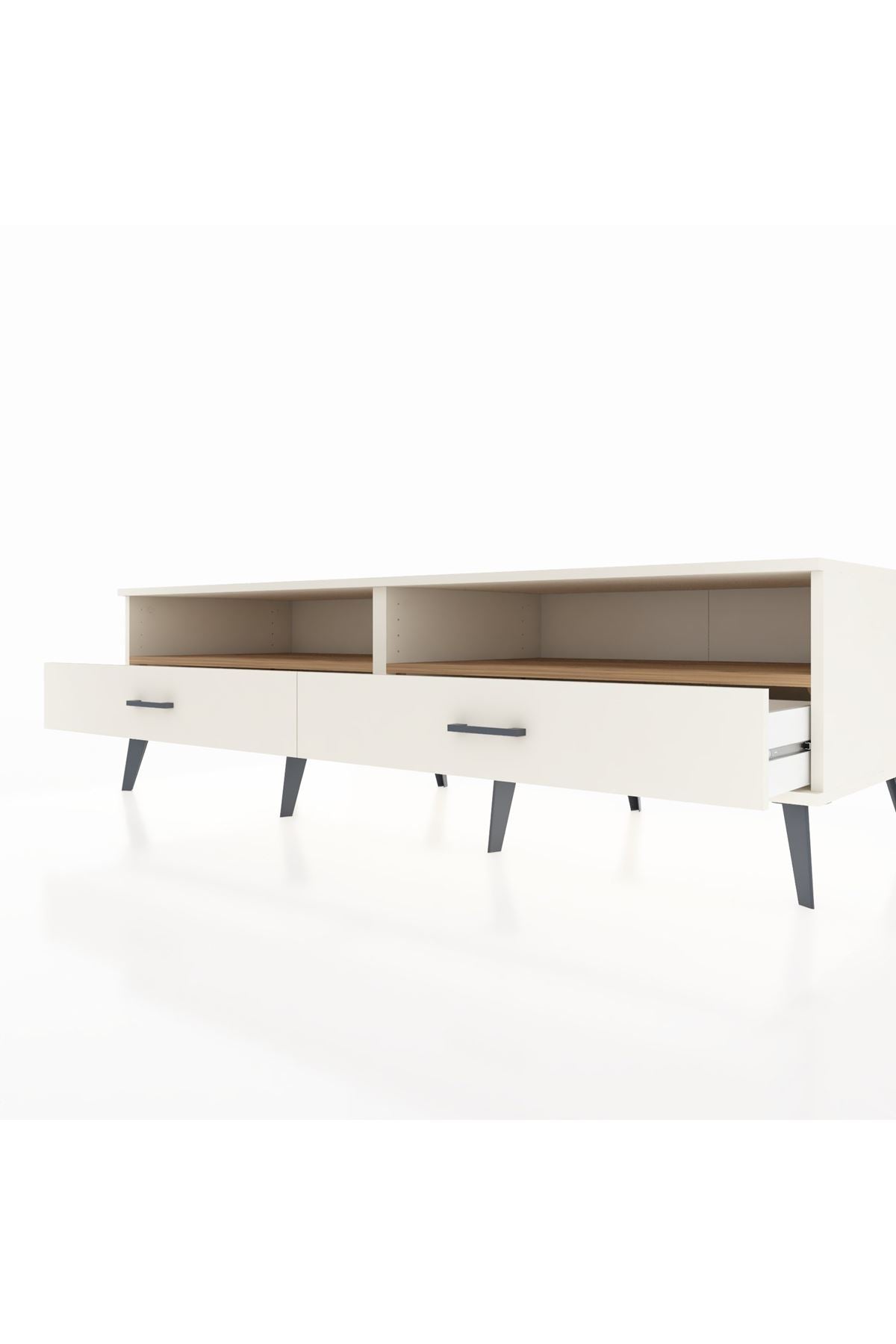 Kronos TV Ünitesi 2 Raflı 2 Çekmeceli  176x59x51 Aytaşı-Çam/Aytaşı