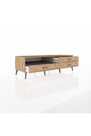 Kronos TV Ünitesi Tek Raflı 3 Çekmeceli  176x59x51 Çam-Antrasit/Çam