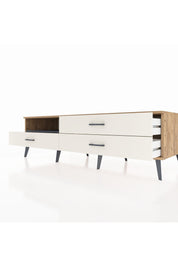 Kronos TV Ünitesi Tek Raflı 3 Çekmeceli  176x59x51 Çam-Antrasit/Aytaşı