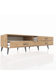 Kronos TV Ünitesi Tek Raflı 3 Çekmeceli  176x59x51 Çam-Aytaşı/Çam