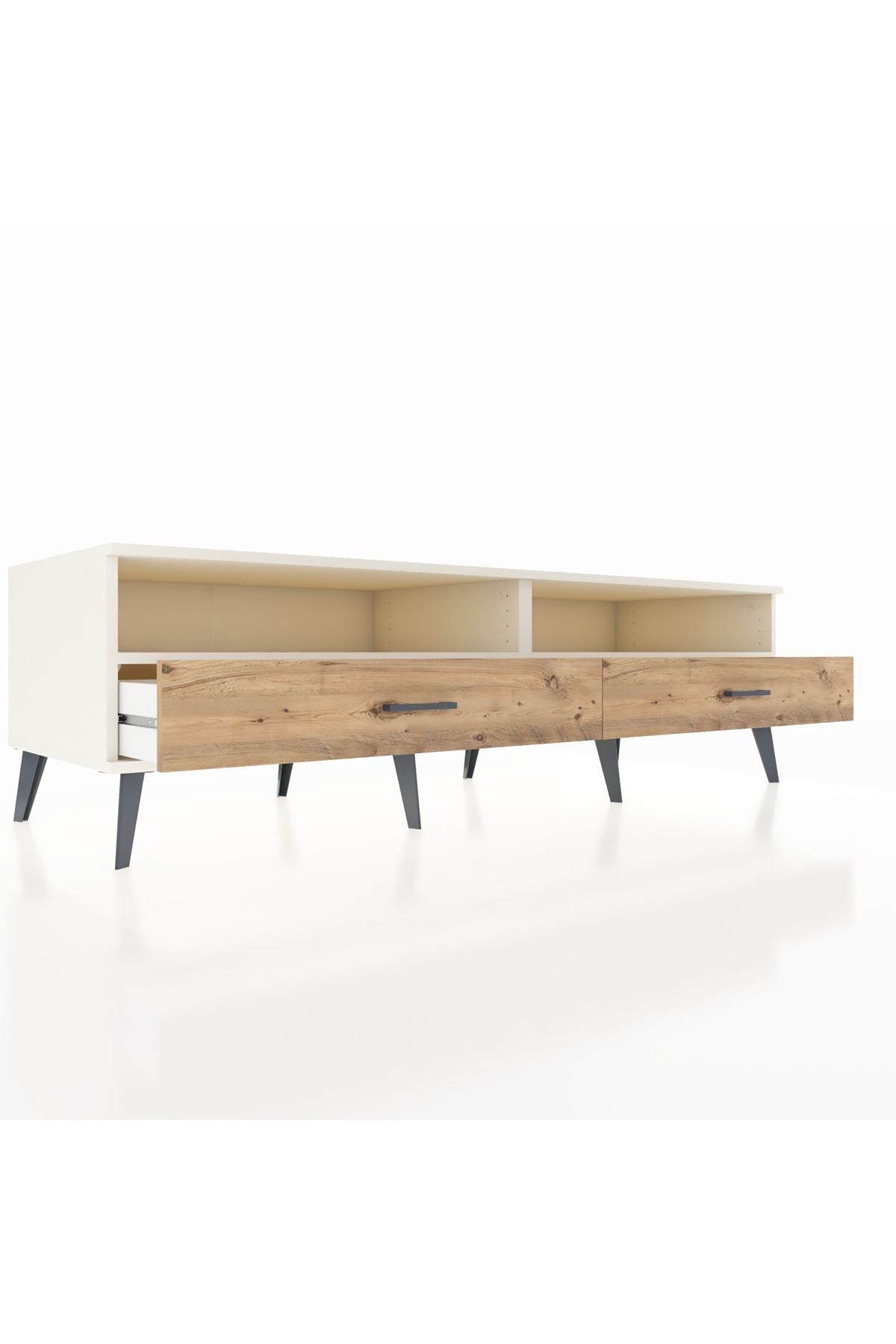 Kronos TV Ünitesi 2 Raflı 2 Çekmeceli  176x59x51 Aytaşı-Aytaşı/Çam