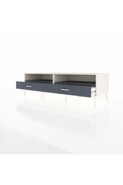 Kronos TV Ünitesi 2 Raflı 2 Çekmeceli  176x59x51 Aytaşı-Antrasit/Antrasit
