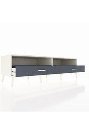 Kronos TV Ünitesi 2 Raflı 2 Çekmeceli  176x59x51 Aytaşı-Antrasit/Antrasit