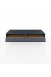 Kronos TV Ünitesi 2 Raflı 2 Çekmeceli  176x59x51 Antrasit-Çam/Antrasit