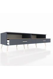 Kronos TV Ünitesi 2 Raflı 2 Çekmeceli  176x59x51 Antrasit-Çam/Antrasit
