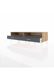 Kronos TV Ünitesi 2 Raflı 2 Çekmeceli  176x59x51 Çam-Çam/Antrasit