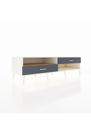 Kronos TV Ünitesi Tek Raflı 2 Çekmeceli  176x59x51 Aytaşı-Çam/Antrasit