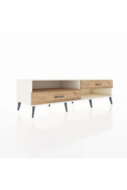 Kronos TV Ünitesi Tek Raflı 2 Çekmeceli  176x59x51 Aytaşı-Çam/Çam