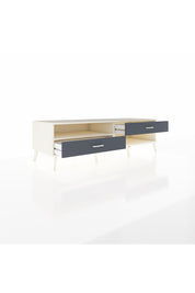 Kronos TV Ünitesi Tek Raflı 2 Çekmeceli  176x59x51 Aytaşı-Aytaşı/Antrasit