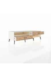 Kronos TV Ünitesi Tek Raflı 2 Çekmeceli  176x59x51 Aytaşı-Aytaşı/Çam