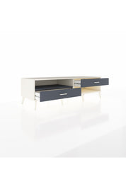 Kronos TV Ünitesi Tek Raflı 2 Çekmeceli  176x59x51 Aytaşı-Antrasit/Antrasit