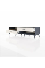 Kronos TV Ünitesi Tek Raflı 2 Çekmeceli  176x59x51 Antrasit-Çam/Aytaşı