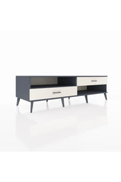 Kronos TV Ünitesi Tek Raflı 2 Çekmeceli  176x59x51 Antrasit-Antrasit/Aytaşı