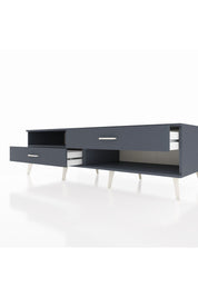 Kronos TV Ünitesi Tek Raflı 2 Çekmeceli  176x59x51 Antrasit-Antrasit/Antrasit