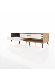 Kronos TV Ünitesi Tek Raflı 2 Çekmeceli  176x59x51 Çam-Antrasit/Aytaşı