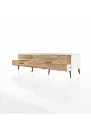 Kronos TV Ünitesi Tek Raflı 2 Çekmeceli  176x59x51 Aytaşı-Aytaşı/Çam