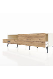 Kronos TV Ünitesi Tek Raflı 2 Çekmeceli  176x59x51 Aytaşı-Aytaşı/Çam