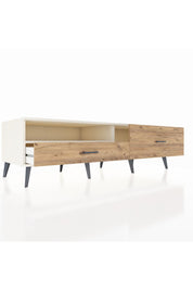 Kronos TV Ünitesi Tek Raflı 2 Çekmeceli  176x59x51 Aytaşı-Aytaşı/Çam