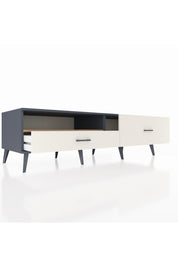 Kronos TV Ünitesi Tek Raflı 2 Çekmeceli  176x59x51 Antrasit-Çam/Aytaşı