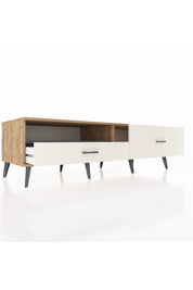 Kronos TV Ünitesi Tek Raflı 2 Çekmeceli  176x59x51 Çam-Antrasit/Aytaşı