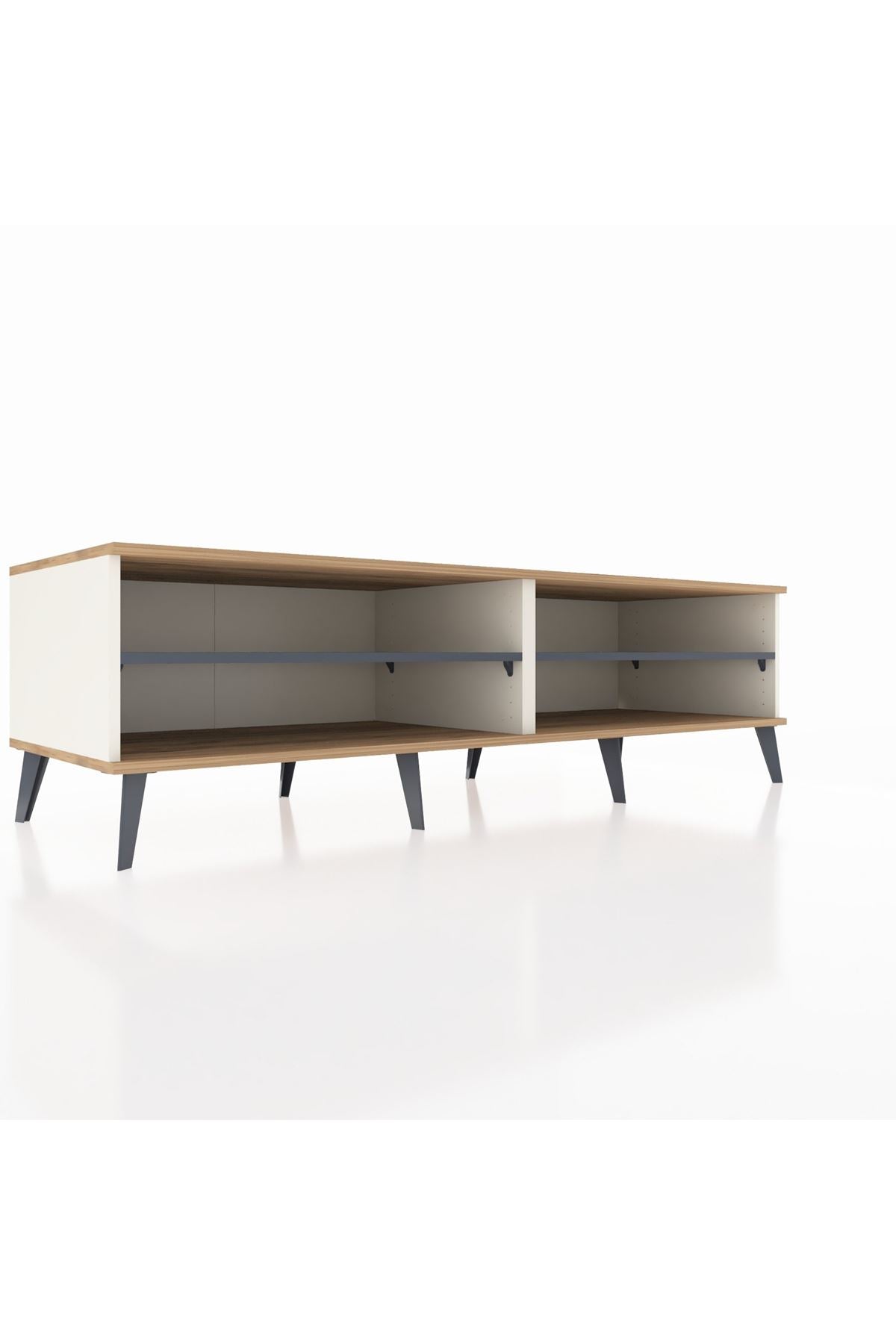 Kronos TV Ünitesi 2 Raflı  176x59x51 Aytaşı-Çam/Antrasit