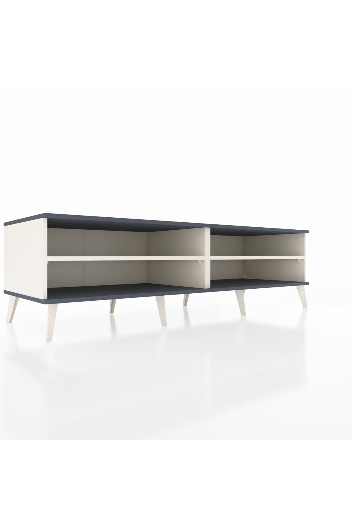 Kronos TV Ünitesi 2 Raflı  176x59x51 Aytaşı-Antrasit/Aytaşı