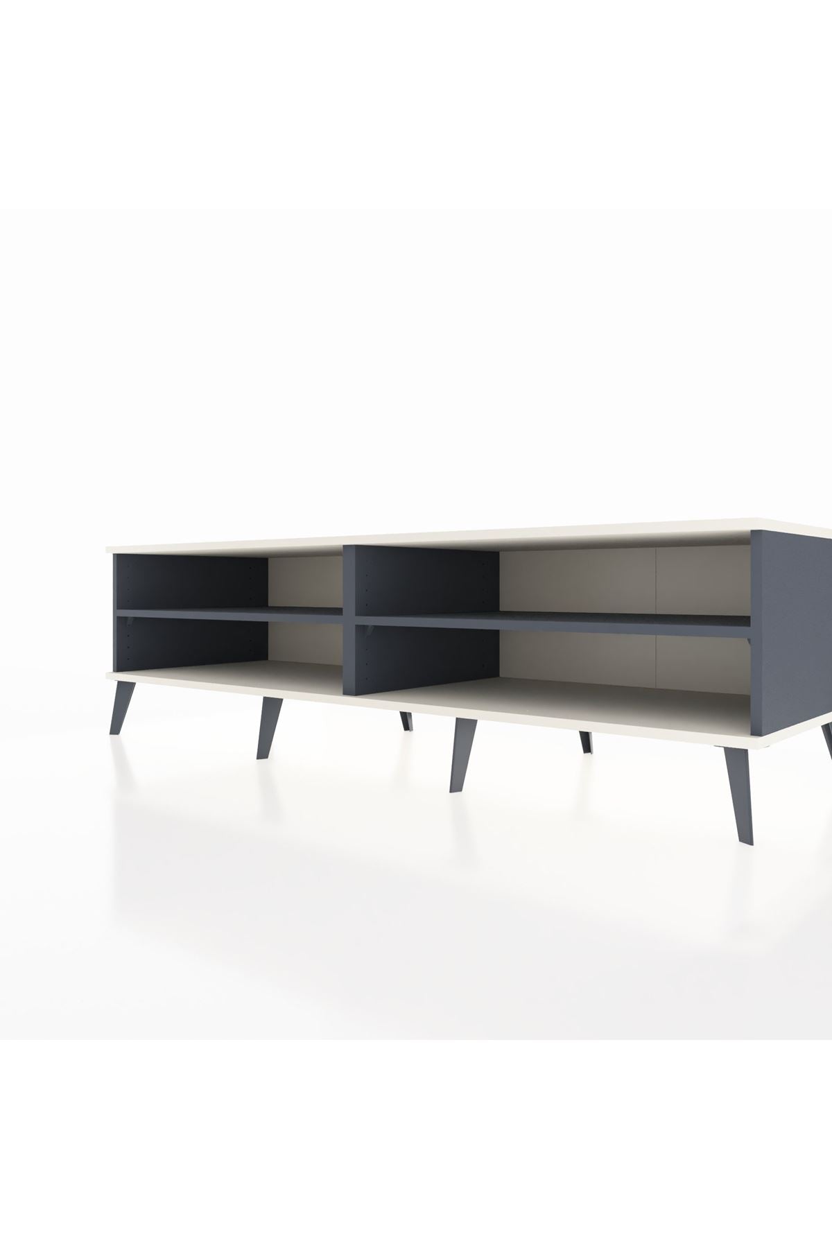 Kronos TV Ünitesi 2 Raflı  176x59x51 Antrasit-Aytaşı/Antrasit