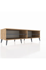 Kronos TV Ünitesi 2 Raflı  176x59x51 Çam-Çam/Antrasit