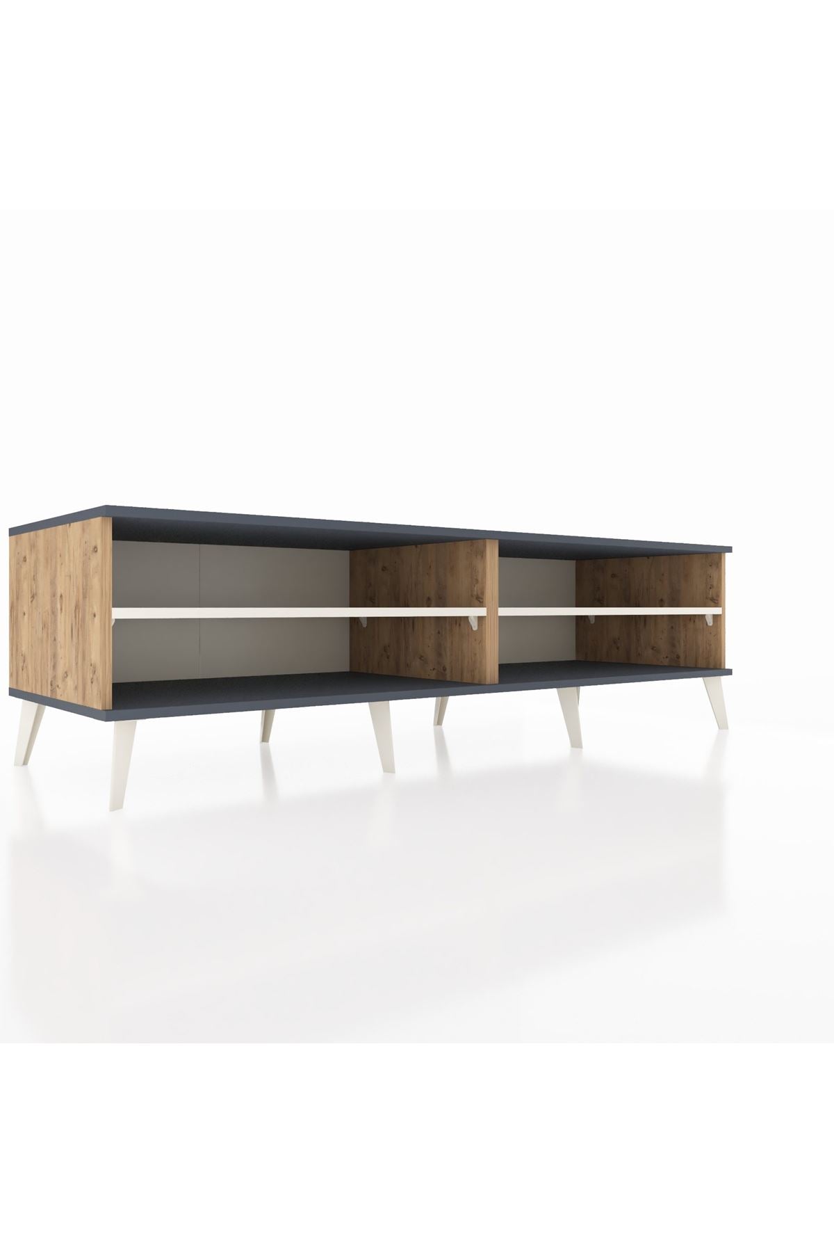 Kronos TV Ünitesi 2 Raflı  176x59x51 Çam-Antrasit/Aytaşı