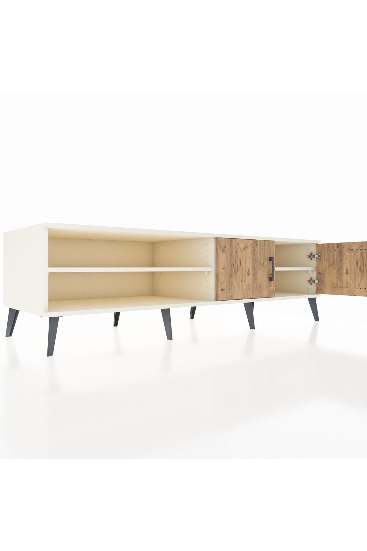 Kronos TV Ünitesi 2 Raflı 2 Kapaklı 176x59x51 Aytaşı-Çam/Aytaşı