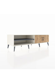 Kronos TV Ünitesi 2 Raflı 2 Kapaklı 176x59x51 Aytaşı-Çam/Antrasit