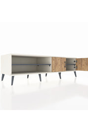 Kronos TV Ünitesi 2 Raflı 2 Kapaklı 176x59x51 Aytaşı-Çam/Antrasit