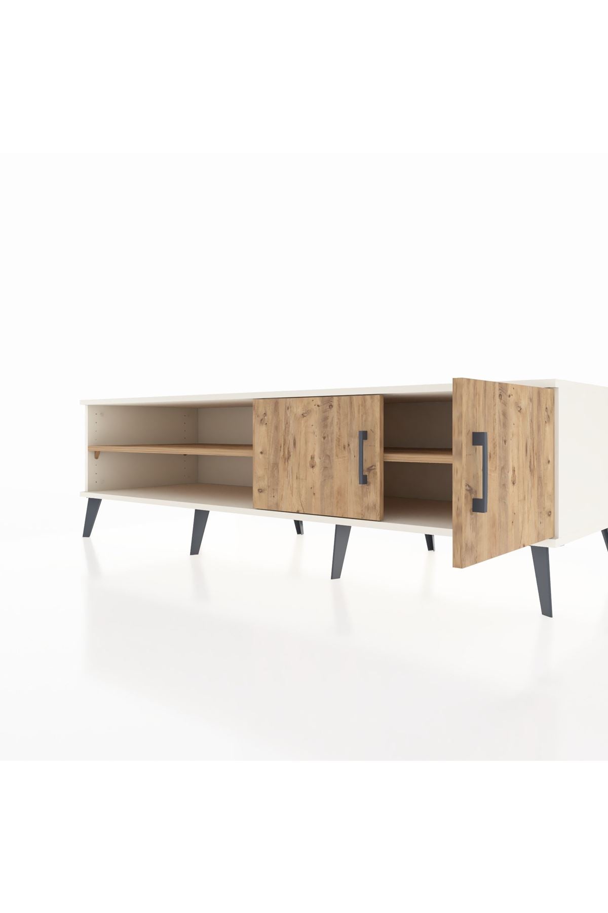 Kronos TV Ünitesi 2 Raflı 2 Kapaklı 176x59x51 Aytaşı-Çam/Çam