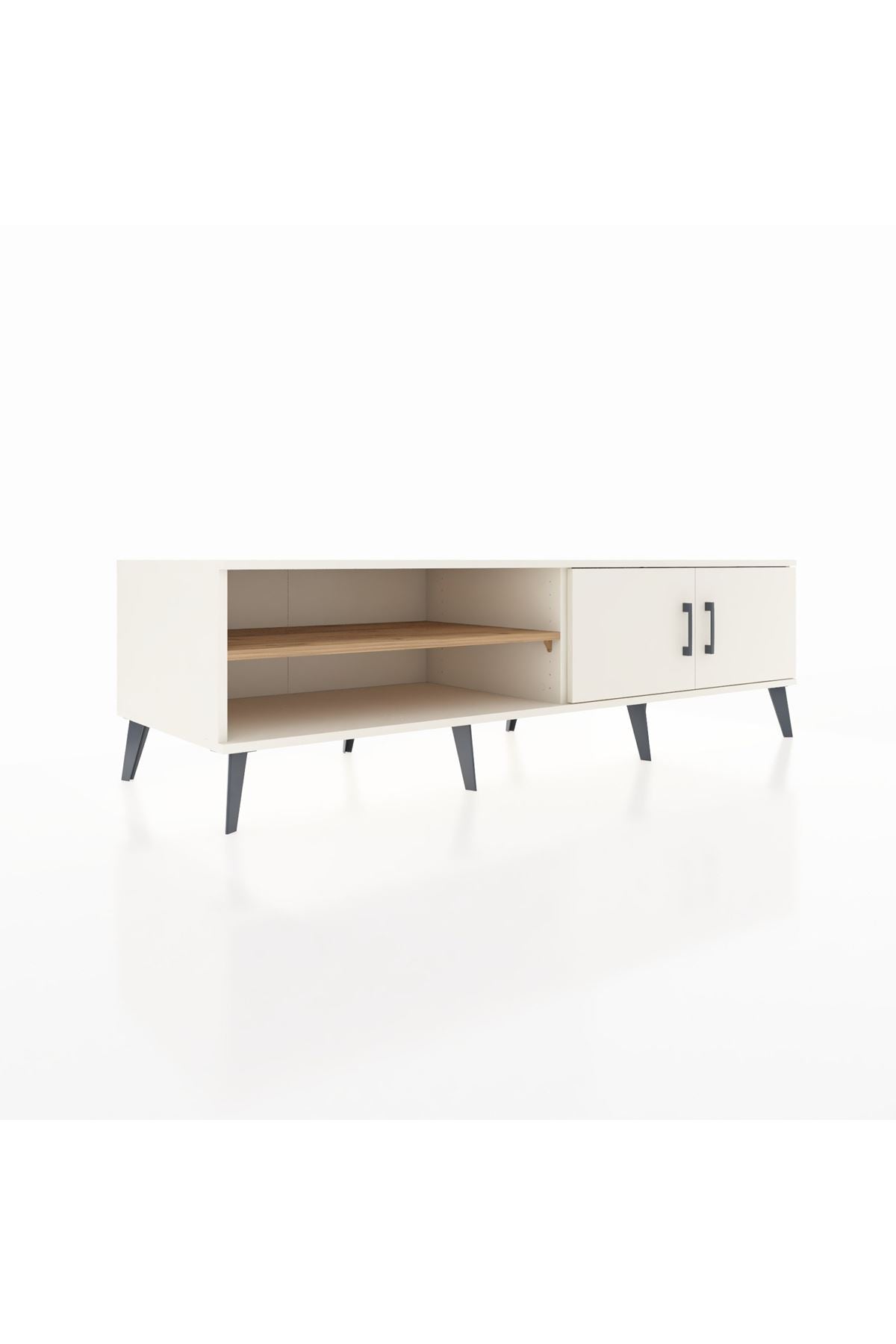 Kronos TV Ünitesi 2 Raflı 2 Kapaklı 176x59x51 Aytaşı-Aytaşı/Çam