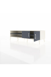 Kronos TV Ünitesi 2 Raflı 2 Kapaklı 176x59x51 Aytaşı-Antrasit/Antrasit