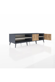 Kronos TV Ünitesi 2 Raflı 2 Kapaklı 176x59x51 Antrasit-Çam/Aytaşı