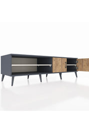 Kronos TV Ünitesi 2 Raflı 2 Kapaklı 176x59x51 Antrasit-Çam/Aytaşı