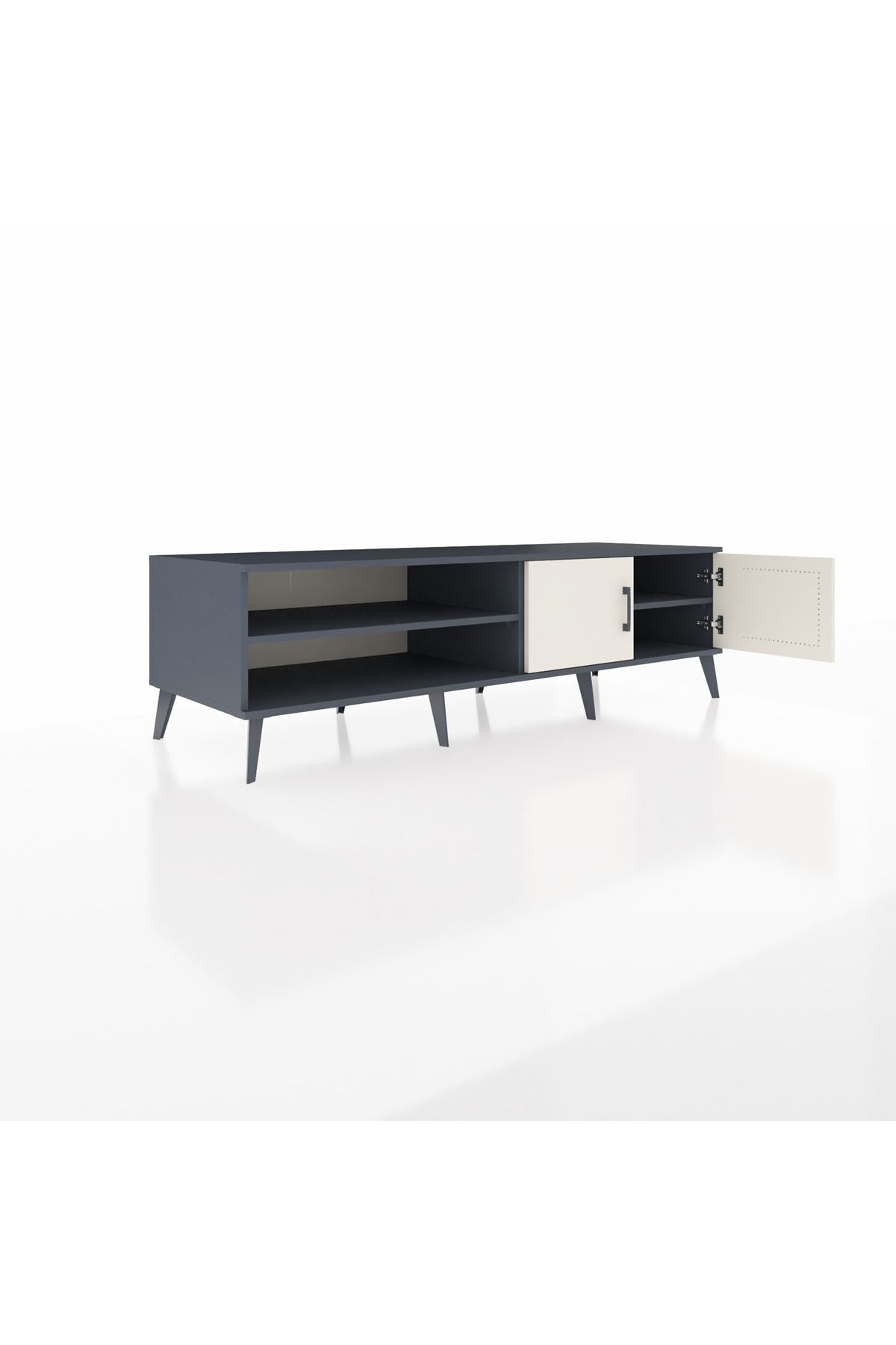 Kronos TV Ünitesi 2 Raflı 2 Kapaklı 176x59x51 Antrasit-Aytaşı/Antrasit