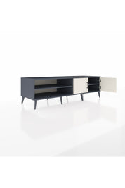 Kronos TV Ünitesi 2 Raflı 2 Kapaklı 176x59x51 Antrasit-Aytaşı/Antrasit