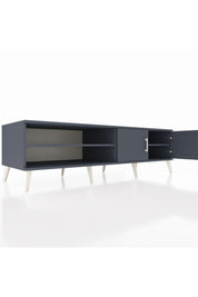 Kronos TV Ünitesi 2 Raflı 2 Kapaklı 176x59x51 Antrasit-Antrasit/Antrasit