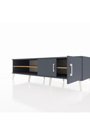 Kronos TV Ünitesi 2 Raflı 2 Kapaklı 176x59x51 Antrasit-Antrasit/Çam