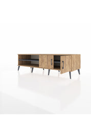 Kronos TV Ünitesi 2 Raflı 2 Kapaklı 176x59x51 Çam-Çam/Antrasit