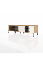 Kronos TV Ünitesi 2 Raflı 2 Kapaklı 176x59x51 Çam-Aytaşı/Antrasit