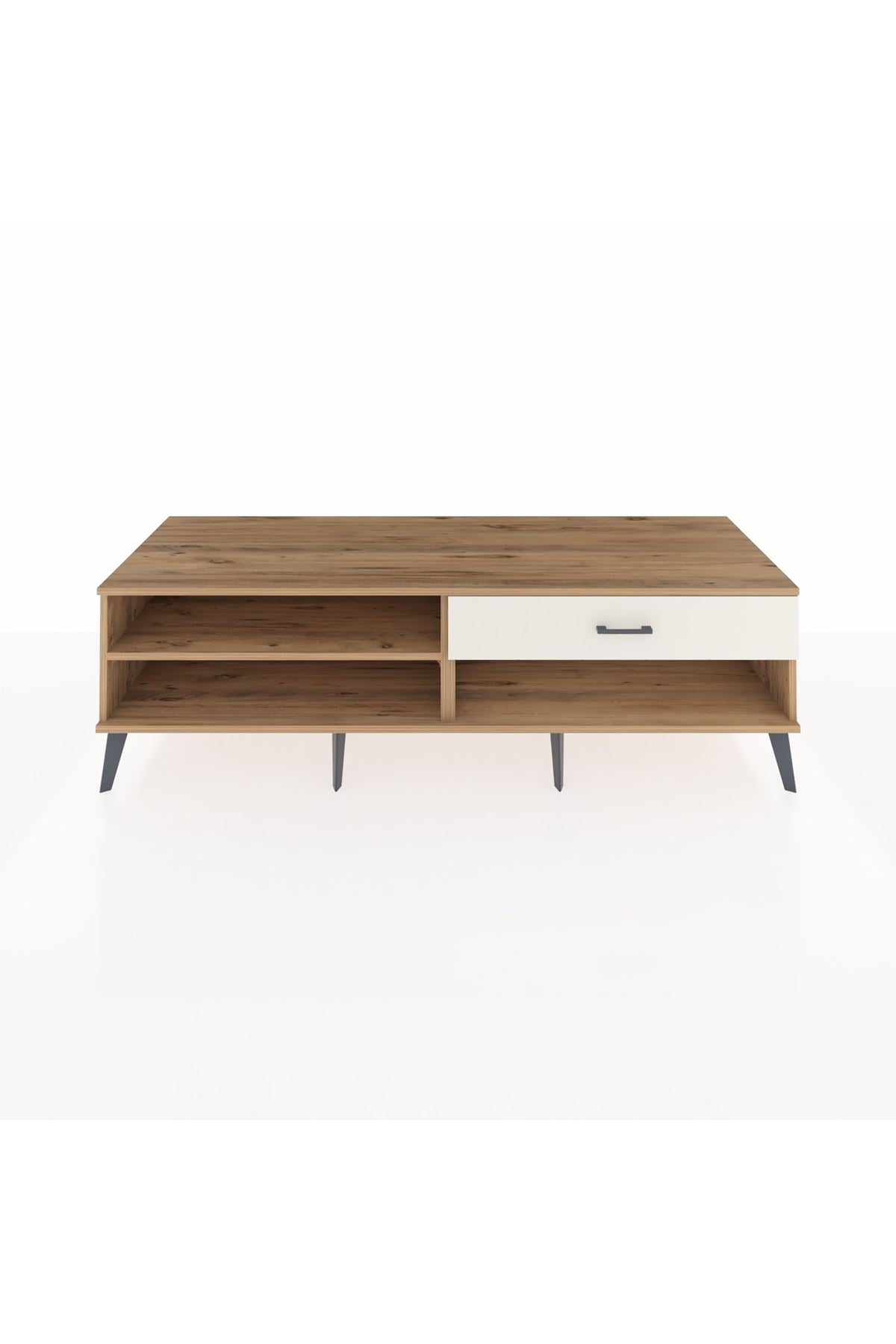 Kronos TV Ünitesi Tek Raflı Tek Çekmeceli  176x59x51 Çam-Çam/Aytaşı