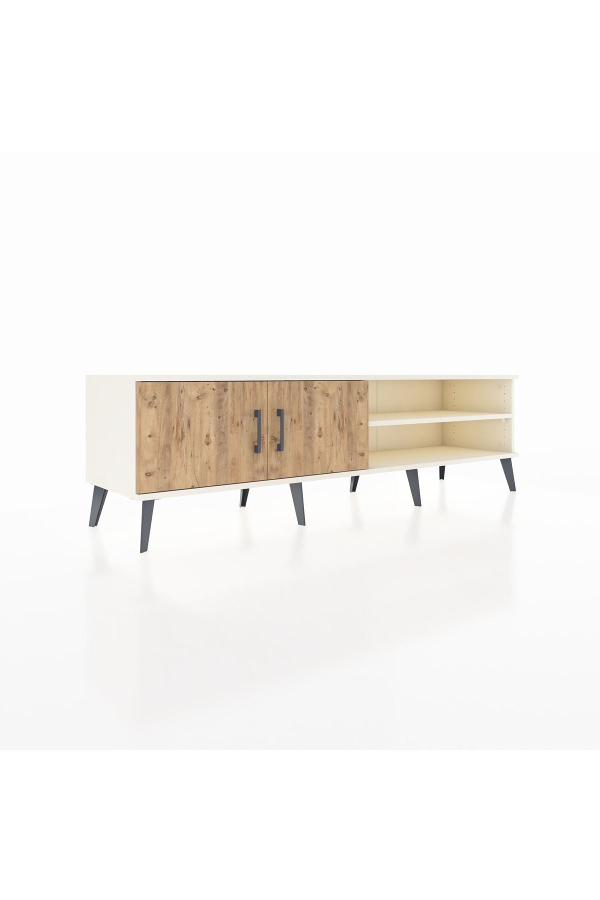 Hyperion TV Ünitesi 2 Raflı 2 Kapaklı 176x44x51 Aytaşı-Çam/Aytaşı