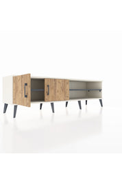 Hyperion TV Ünitesi 2 Raflı 2 Kapaklı 176x44x51 Aytaşı-Çam/Antrasit