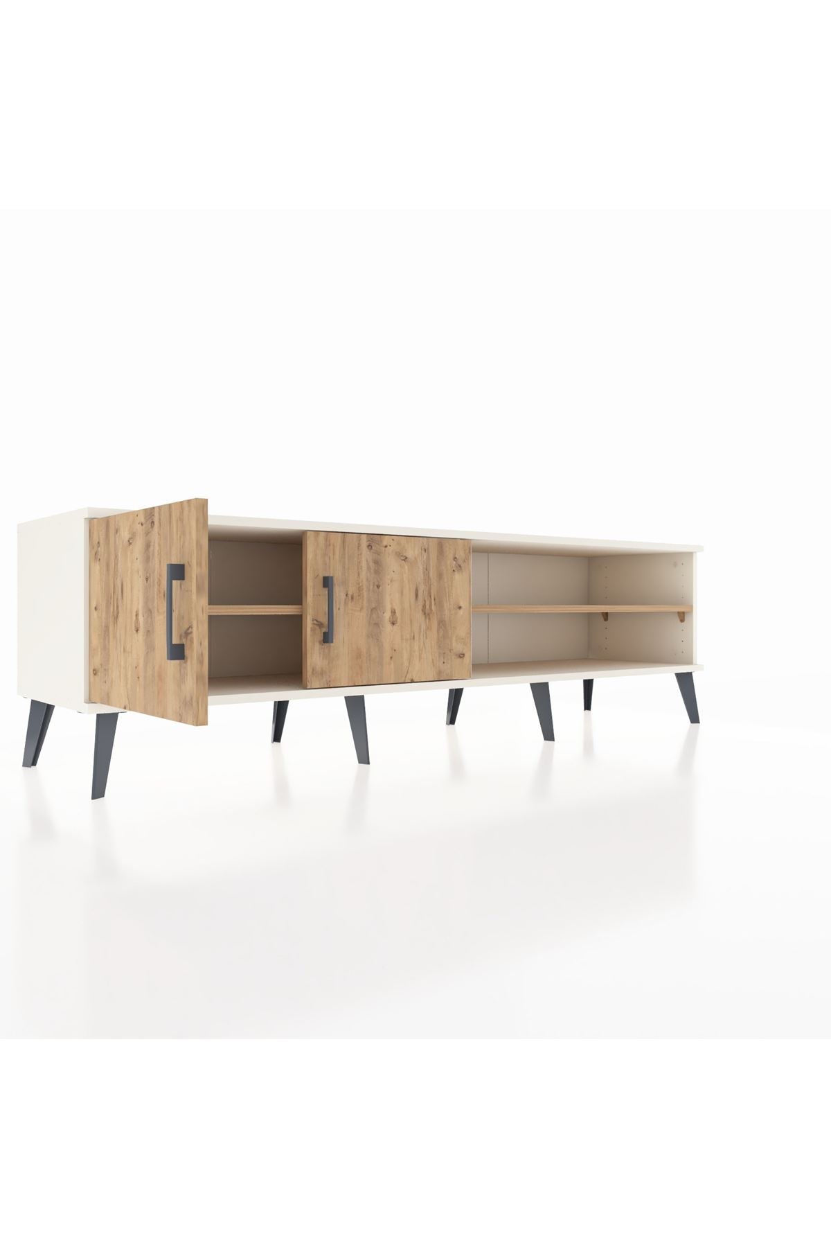 Hyperion TV Ünitesi 2 Raflı 2 Kapaklı 176x44x51 Aytaşı-Çam/Çam