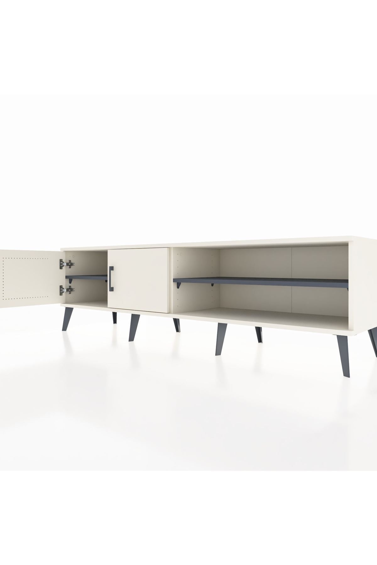 Hyperion TV Ünitesi 2 Raflı 2 Kapaklı 176x44x51 Aytaşı-Aytaşı/Antrasit