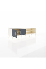 Hyperion TV Ünitesi 2 Raflı 2 Kapaklı 176x44x51 Aytaşı-Antrasit/Aytaşı